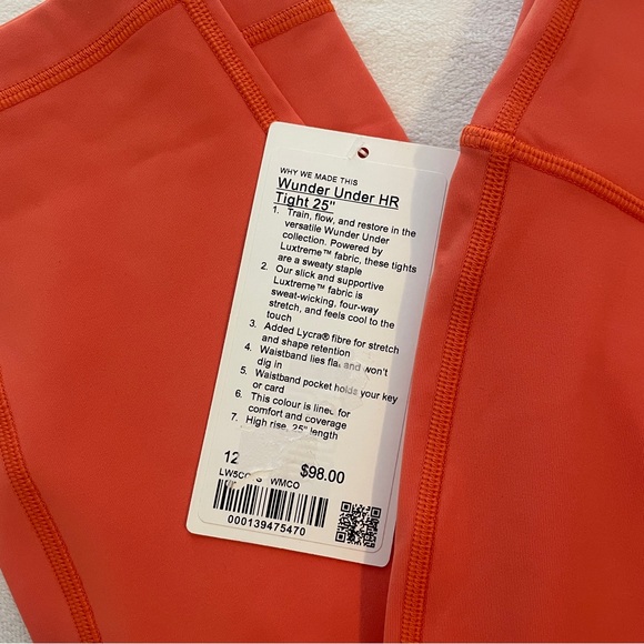 Lululemon Wunder Under High-Rise Leggings 25" - Picture 2 of 5